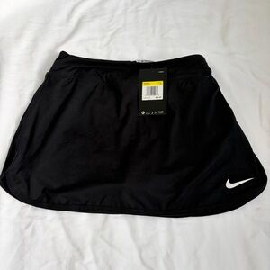 NWT Nike Dri-Fit Tennis Skirt Black Athletic Running Golf Skort Women S